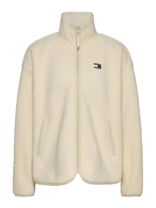 Tommy Jeans Fleecejakke  chamois / marin / mørkerød / hvid