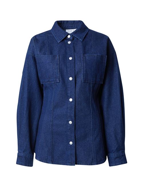 VILA Overgangsjakke  blue denim