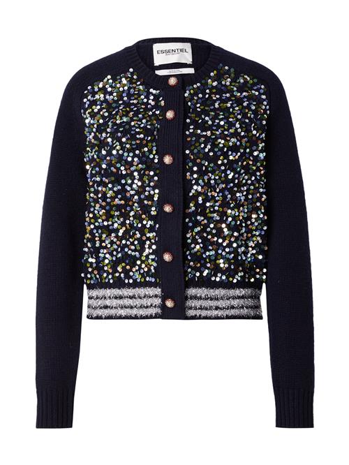 Essentiel Antwerp Cardigan  navy / grøn / sølv