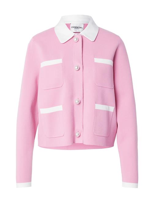 Essentiel Antwerp Cardigan 'Haurel'  lys pink / hvid