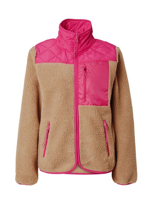 The Jogg Concept Fleecejakke 'JCBERRI JACKET 6'  camel / mørk pink