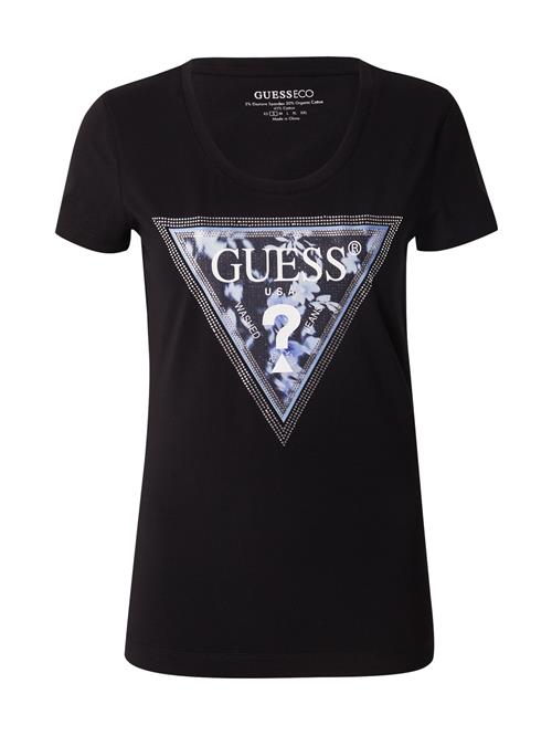 GUESS Shirts  lyseblå / sort / sølv / hvid