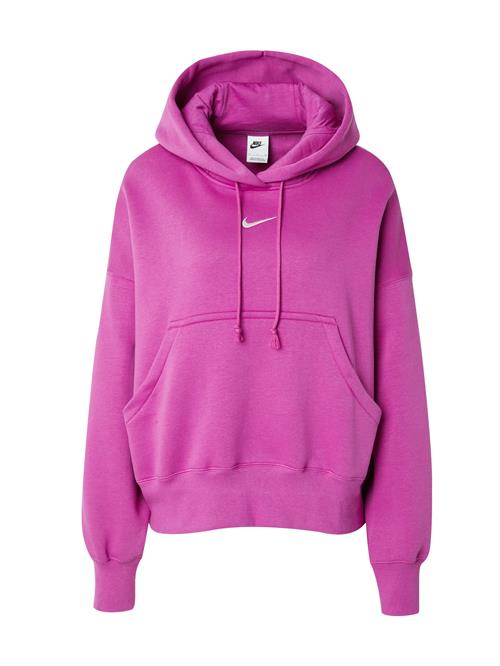 Se Nike Sportswear Sweatshirt 'Phoenix Fleece'  fuchsia / hvid ved About You