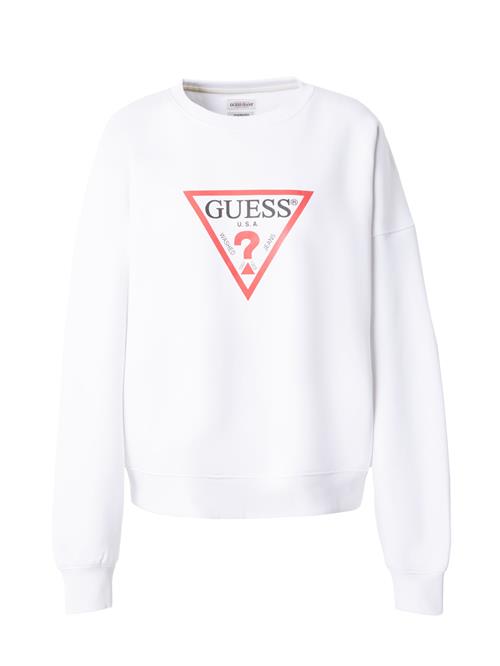 GUESS JEANS Sweatshirt 'ICONIC'  rød / sort / hvid