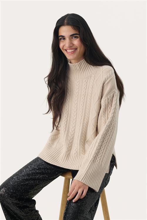 Part Two Pullover 'Denalis'  beige-meleret