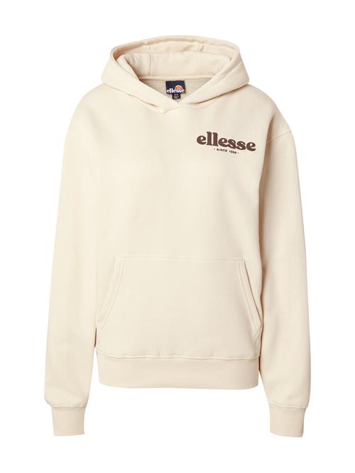 ELLESSE Sweatshirt 'Doppiaz'  mørkebrun / offwhite