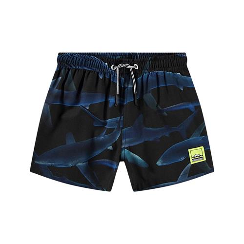 Molo Niko Board Shorts Midnight Sharks | Marine blå | 146/152 cm