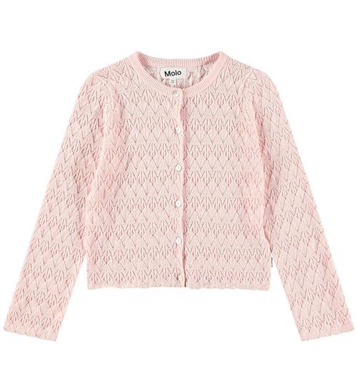 Molo Cardigan - Strik - Gigi - Charlotte Pink m. Hulmønster