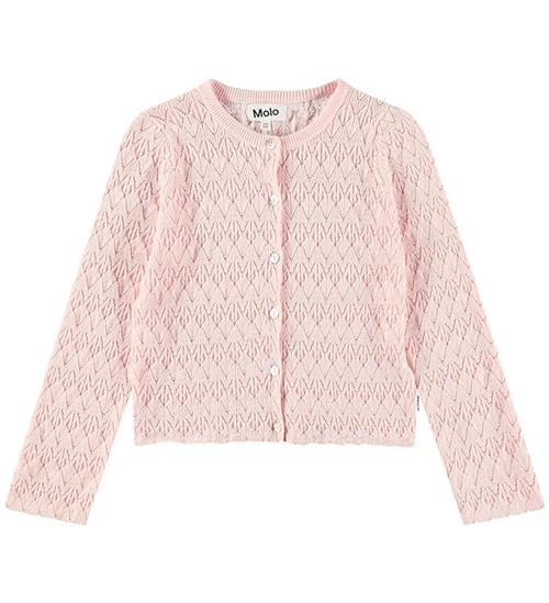 Molo Cardigan - Strik - Gigi - Charlotte Pink m. HulmÃ¸nster