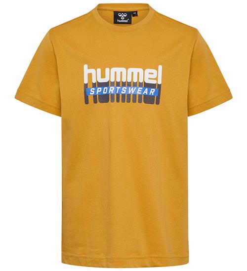 Hummel T-shirt - hmlTukas - Golden Spice m. Print