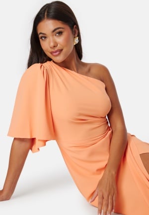 Bubbleroom Occasion One Shoulder Dress Orange 36