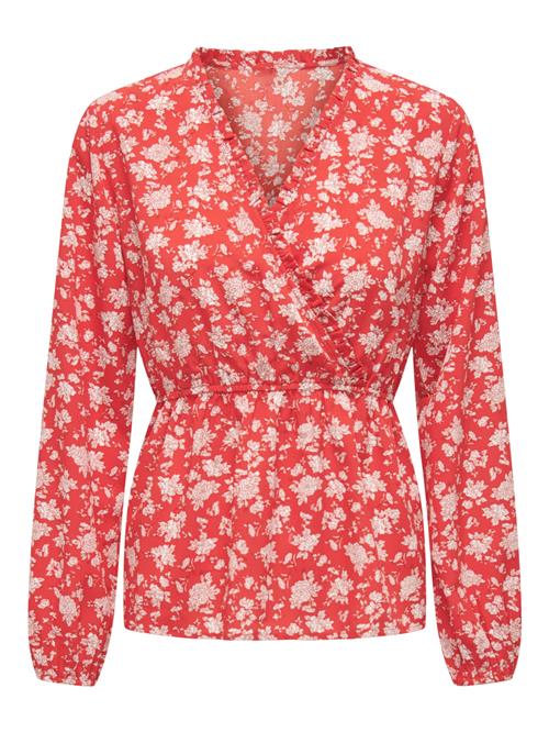 Only Tall Bluse 'ROSITTA '  rød / hvid