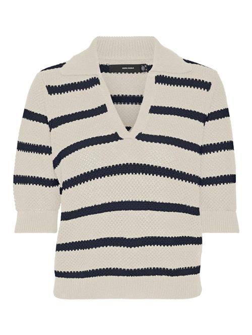 Se VERO MODA Pullover 'Amazing'  champagne / marin ved About You