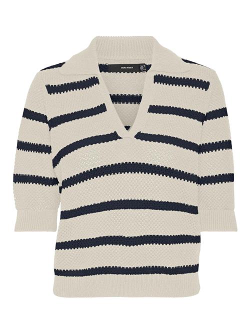 VERO MODA Pullover 'VMAmazing'  champagne / marin