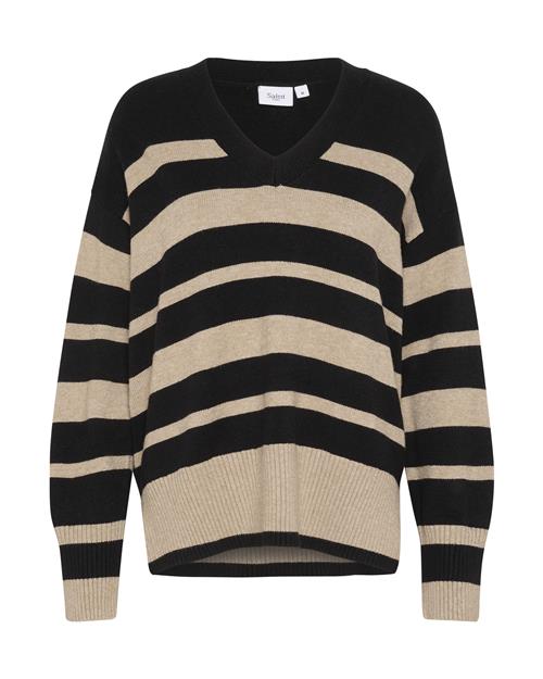 Se SAINT TROPEZ Pullover  beige / sort ved About You