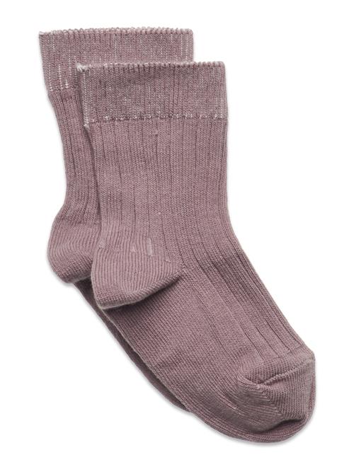 All Smiles Knee Socks Melton Purple