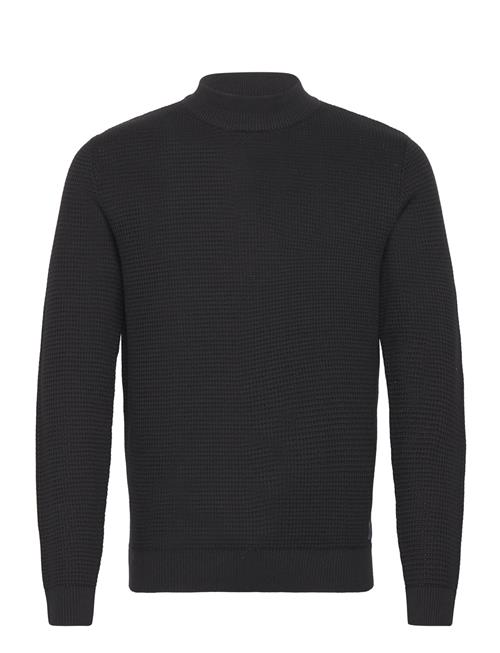 Tom Tailor Structured Mockneck Knit Tom Tailor Black