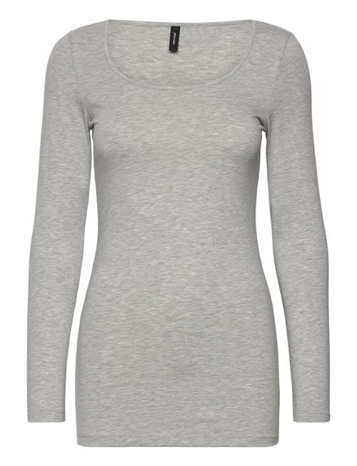 Vero Moda Vmmaxi My Ls Soft Long U-Neck Noos Vero Moda Grey