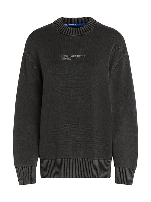 KARL LAGERFELD JEANS Pullover  sort-meleret / hvid
