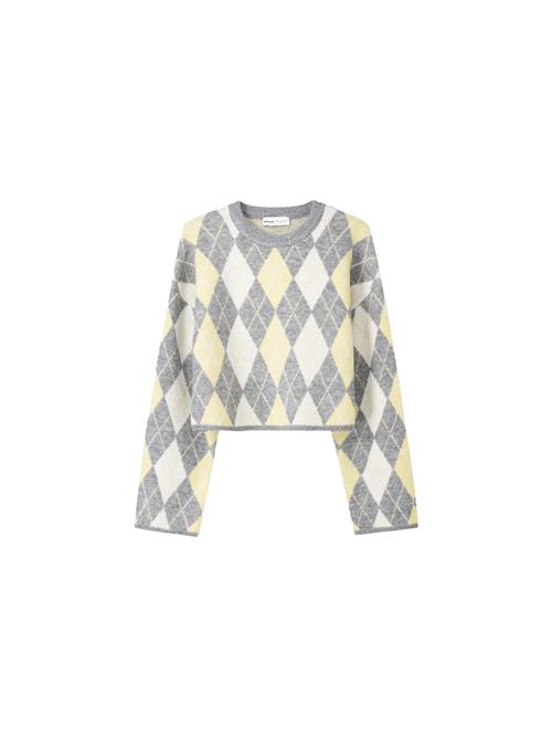 Se Bershka Pullover  lysegul / grå-meleret / offwhite ved About You