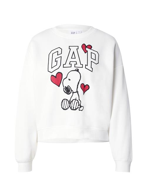 GAP Sweatshirt  rød / sort / hvid