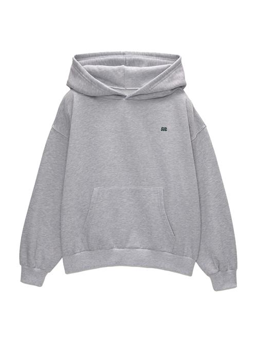 Pull&Bear Sweatshirt  lysegrå / mørkegrøn