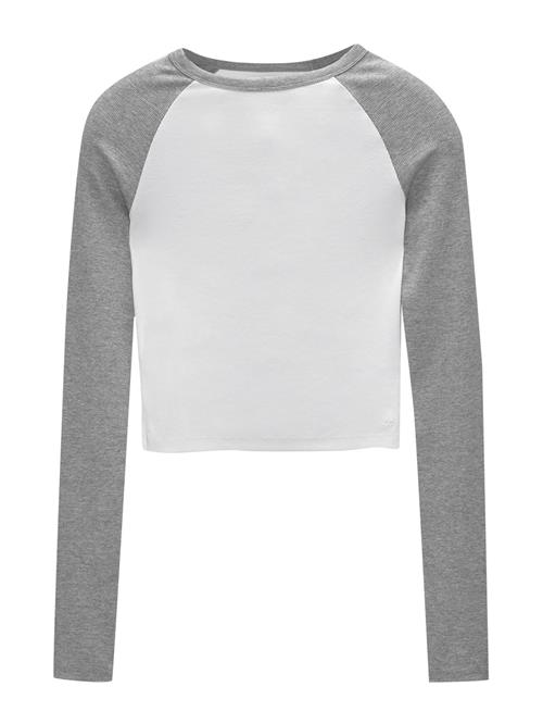 Pull&Bear Shirts  grå-meleret / hvid