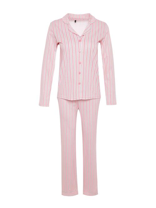 Se Trendyol Pyjamas  lysegrøn / pink / rød / offwhite ved About You