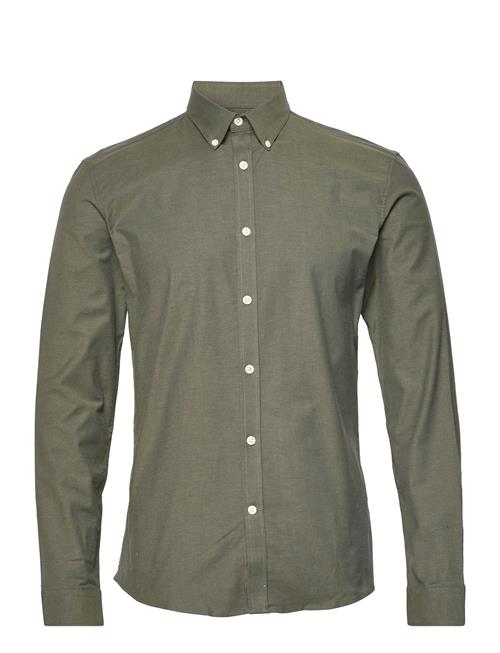 Oxford Superflex Shirt L/S Lindbergh Khaki