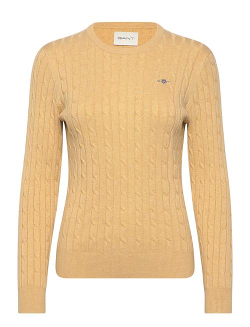 GANT Stretch Cotton Cable C-Neck GANT Yellow