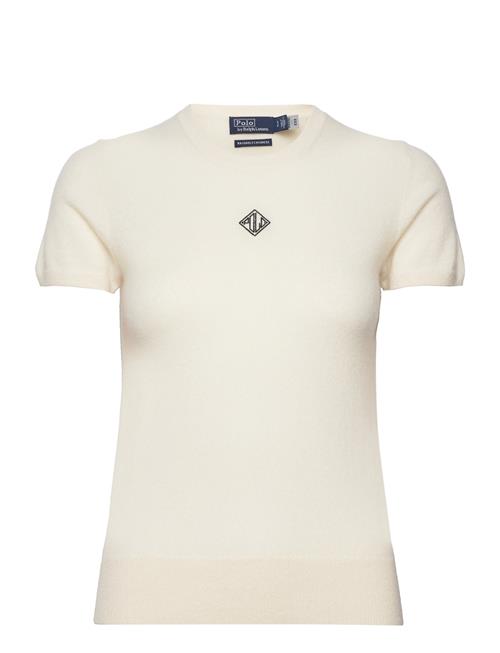 Polo Ralph Lauren Monogram Cashmere Sweater Tee Polo Ralph Lauren Cream