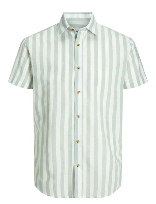 Jack & Jones Jjjoshua Oxford Stripe Shirt Ss Jack & J S Green