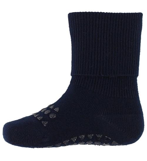 GoBabyGo Skridsikre Strømper - Uld - Midnight Blue