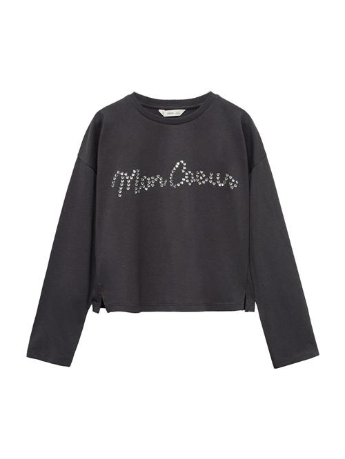 MANGO KIDS Bluser & t-shirts 'COEUR'  antracit / sølv