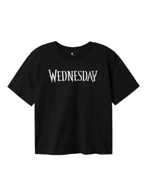 NAME IT Bluser & t-shirts 'Wednesday'  antracit / sort / hvid