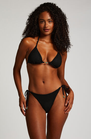 Hunkemöller Cheeky Tanga Bikinitrusse Maui Crochet sort