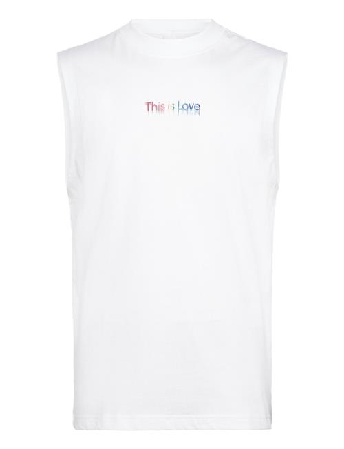 Calvin Klein Jeans This Is Love Graphic Slvless Tee Calvin Klein Jeans White