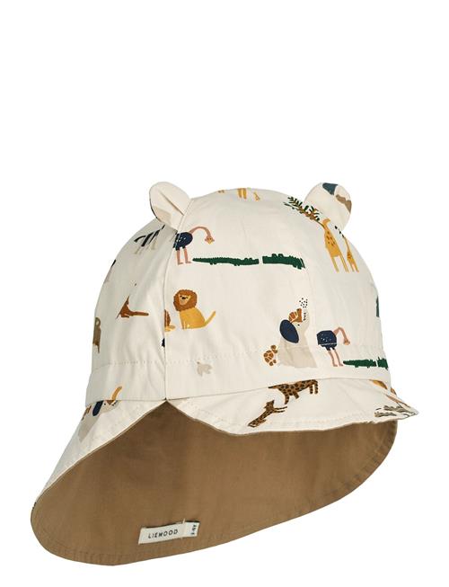 Gorm Reversible Sun Hat With Ears Liewood Beige