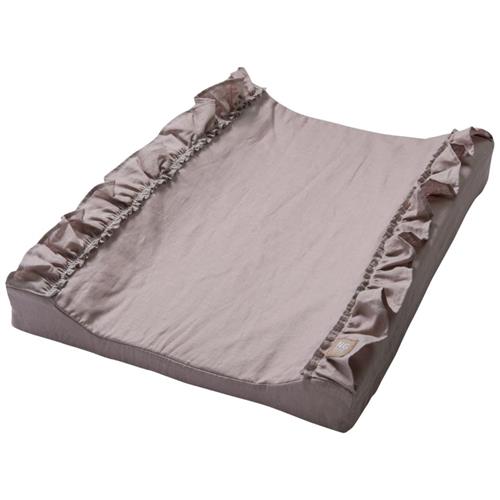NG Baby Skiftemåtte Lagen Med Flæse Dusty Pink One Size      Unisex