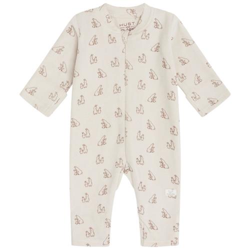 Se Hust&Claire GOTS Mich Mønstret Heldragt Oat milk |  | 80 cm ved Babyshop