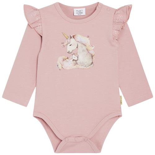 Hust&Claire GOTS Bri Babybody Dusty Rose | Lyserød | 62 cm