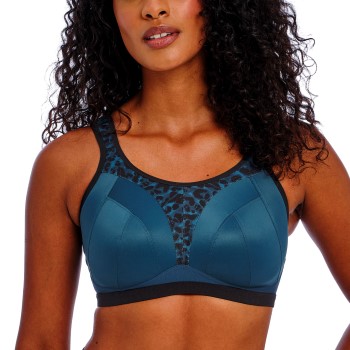 Se Freya Bh Dynamic Soft Sports Bra Mørk Turkis D 85 Dame ved Timarco