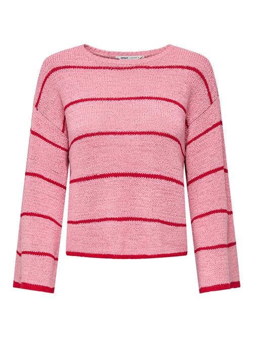 Se ONLY Pullover 'ONLGeena'  lys pink / rød ved About You