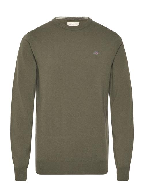 Superfine Lambswool C-Neck GANT Green