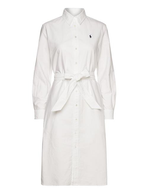 Polo Ralph Lauren Belted Cotton Oxford Shirtdress Polo Ralph Lauren White