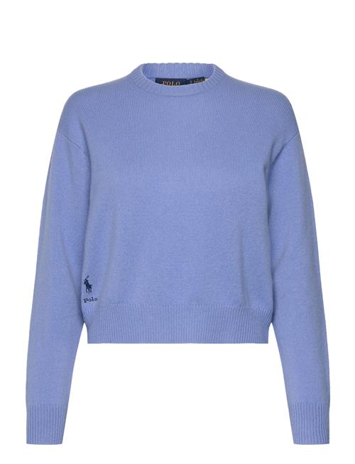 Polo Ralph Lauren Wool-Blend Cropped Crewneck Sweater Polo Ralph Lauren Blue