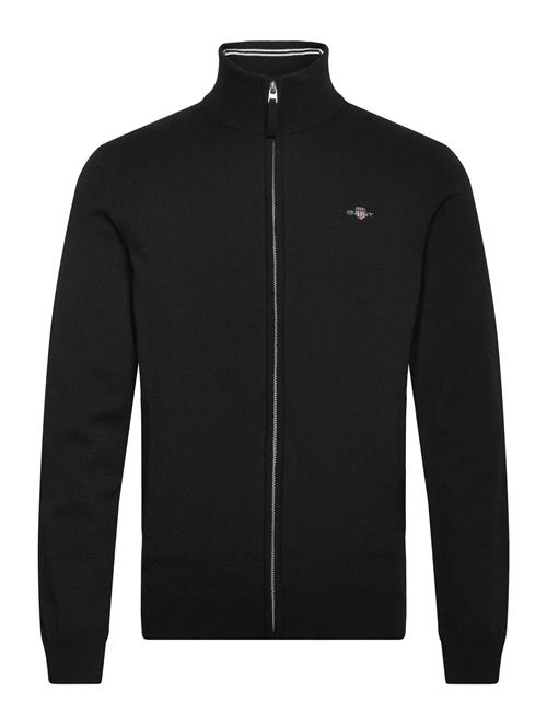 GANT Superfine Lambswool Zip Cardigan GANT Black