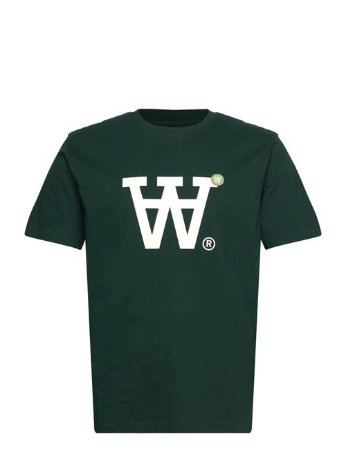 Wwace Big Logo & Badge T-Shirt WOOD WOOD Green