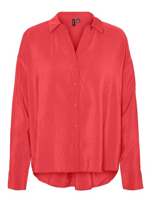 Se VERO MODA Bluse 'Queeny'  brandrød ved About You