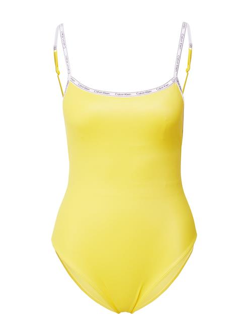 Calvin Klein Swimwear Badedragt  gul / sort / hvid